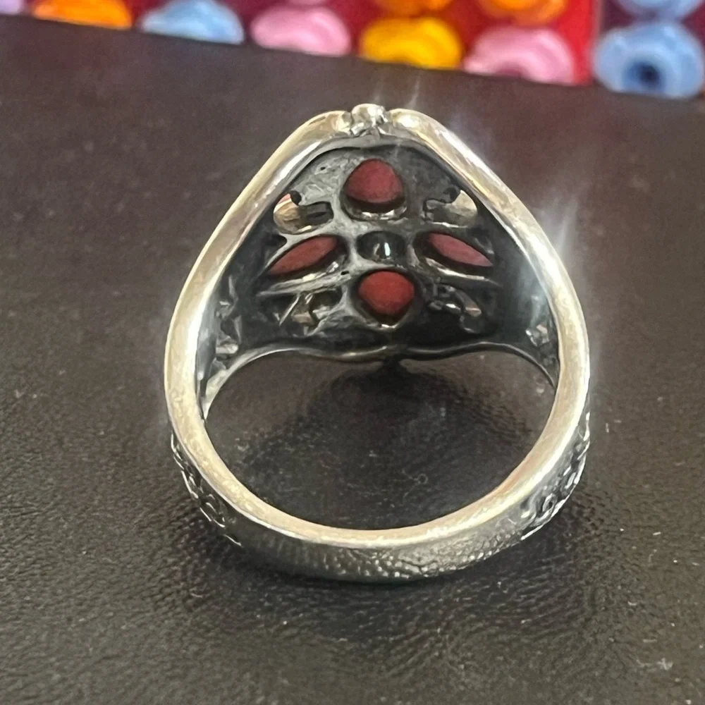 Carolyn Pollack Relios Coral Sterling Ring - Picture 4 of 14